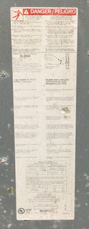 Square D D226NR 600 Amp Fused Safety Switch Door Cover Only 48 7/8" x 23 3/4"