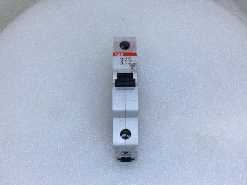 ABB S201-C10 10 Amp 1 Pole 230/400V Circuit Breaker