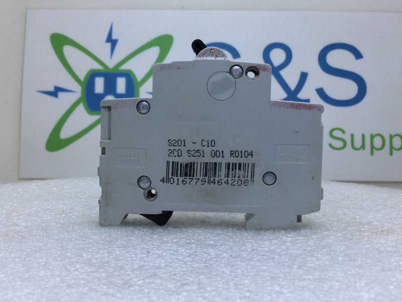 ABB S201-C10 10 Amp 1 Pole 230/400V Circuit Breaker