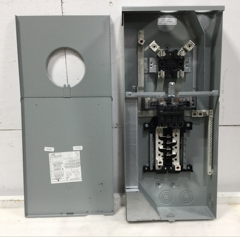 GE TSM820CSFLP 200 Amp 8 Space 240V Main Breaker Meter Socket/Load Center