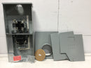 GE TSMR415CSCUGPP 150 Amp 4-Space 8-Circuit Combination Main Breaker Ready/Ringless Meter Socket Outdoor Load Center with Copper Buss