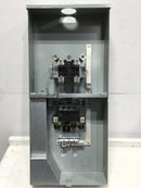 GE TSMR415CSCUGPP 150 Amp 4-Space 8-Circuit Combination Main Breaker Ready/Ringless Meter Socket Outdoor Load Center with Copper Buss