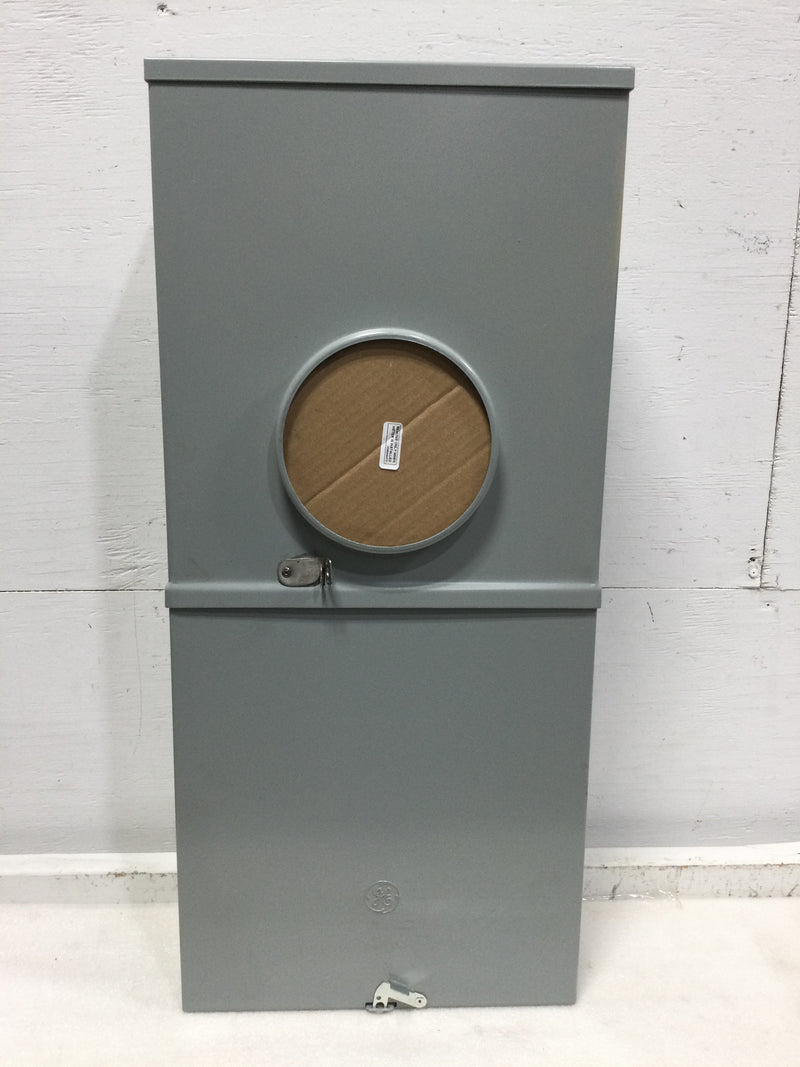 GE TSMR415CSCUGPP 150 Amp 4-Space 8-Circuit Combination Main Breaker Ready/Ringless Meter Socket Outdoor Load Center with Copper Buss