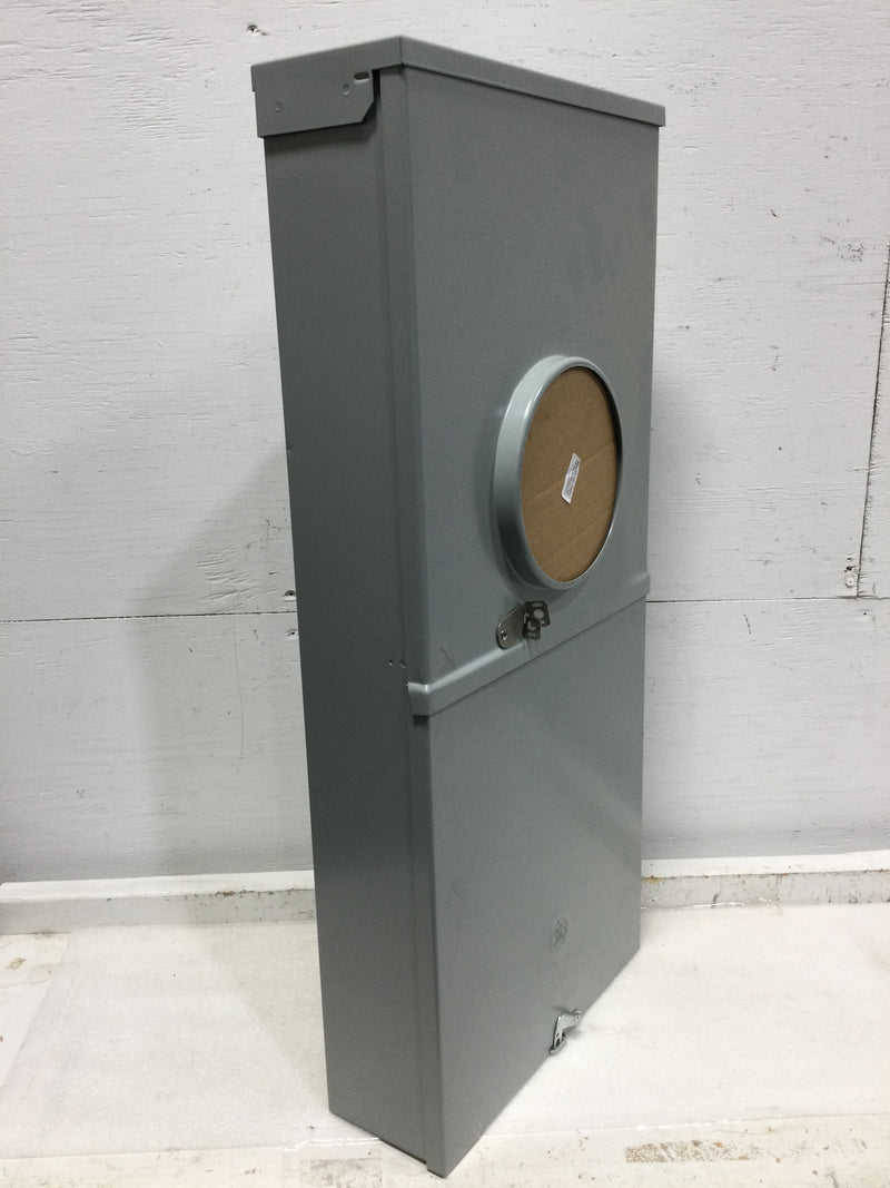 GE TSMR415CSCUGPP 150 Amp 4-Space 8-Circuit Combination Main Breaker Ready/Ringless Meter Socket Outdoor Load Center with Copper Buss