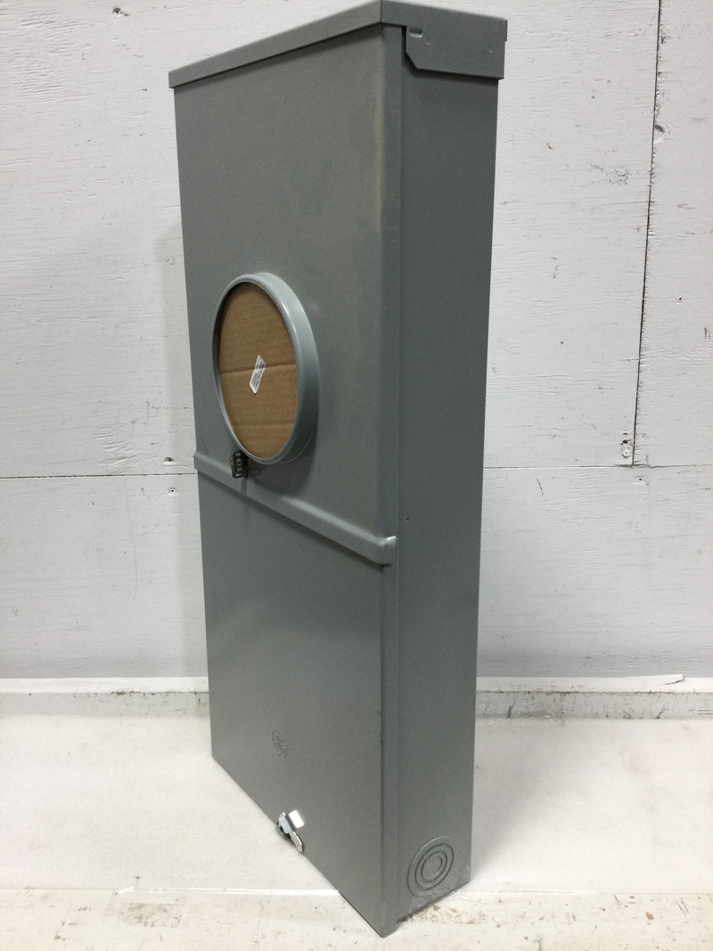 GE TSMR415CSCUGPP 150 Amp 4-Space 8-Circuit Combination Main Breaker Ready/Ringless Meter Socket Outdoor Load Center with Copper Buss