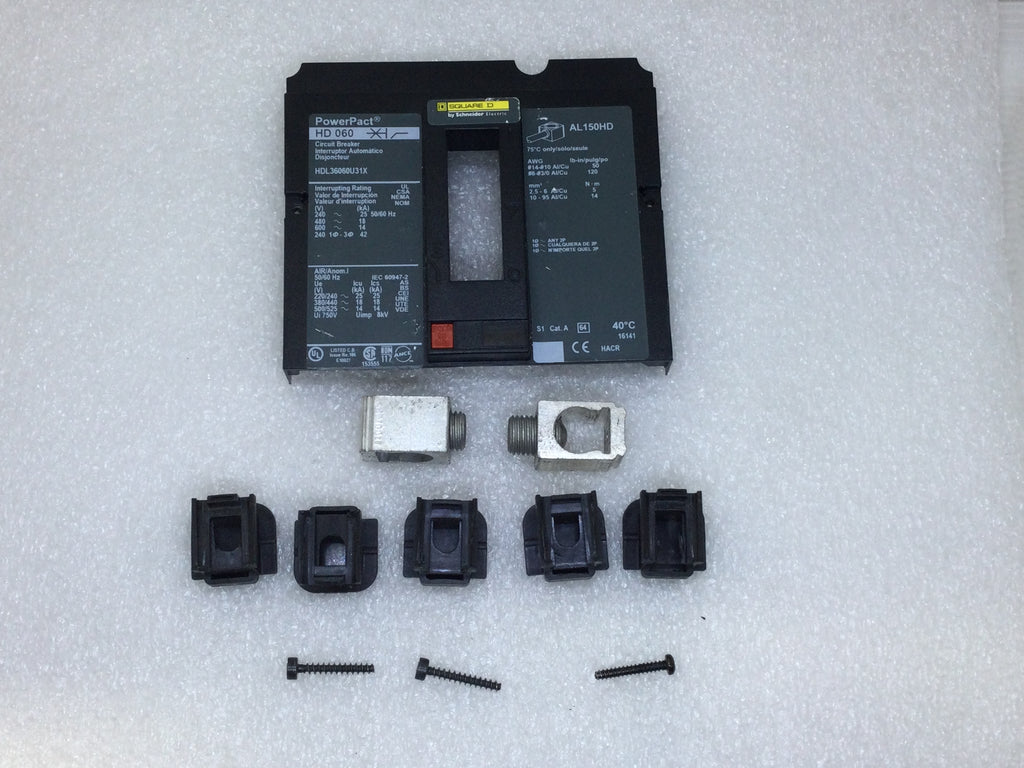 SquareD HDL36060U31X Circuit Breaker Faceplate W/ Accessories