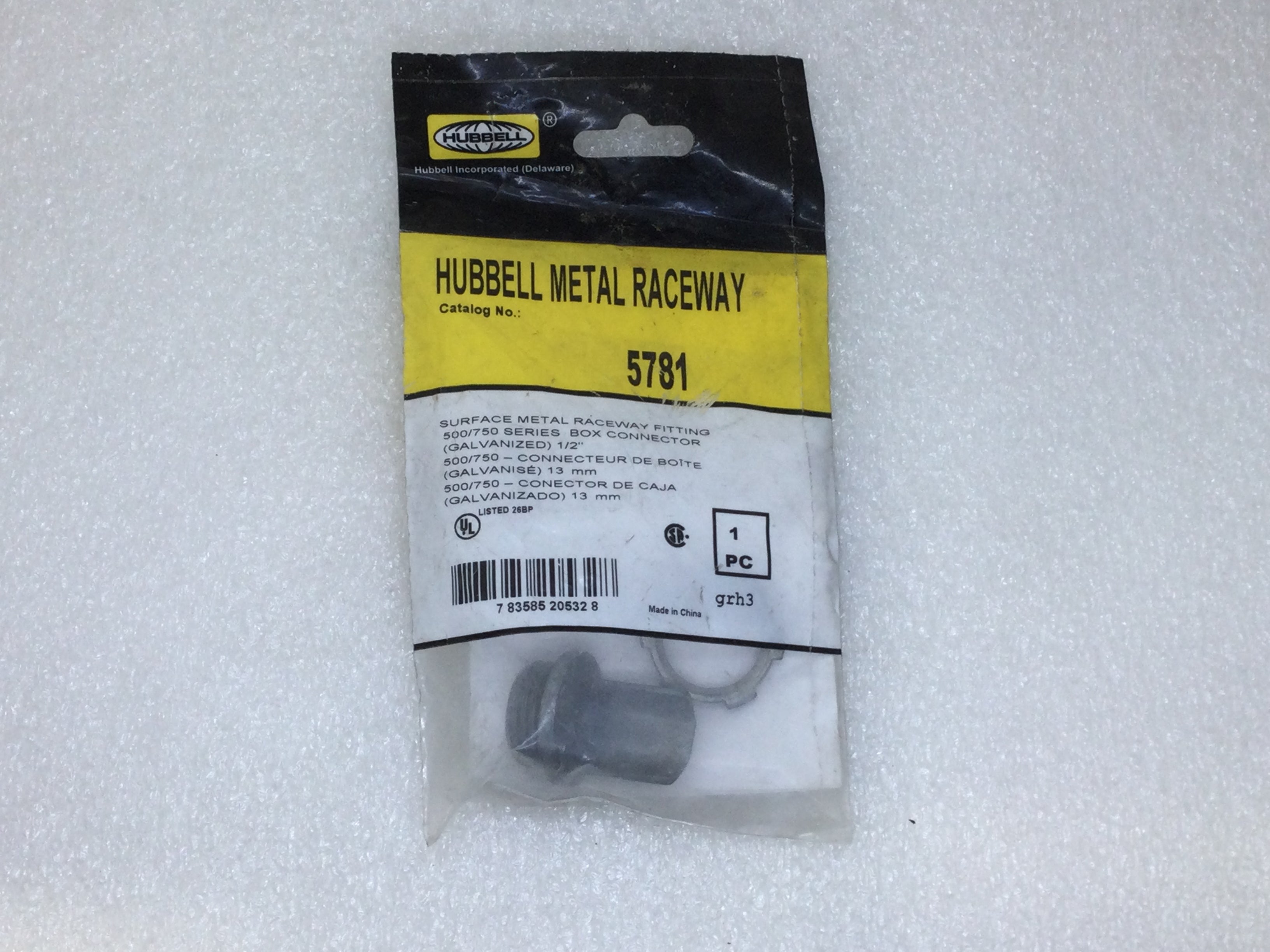 Hubbell Metal Raceway #5781 Galvanized 1/2
