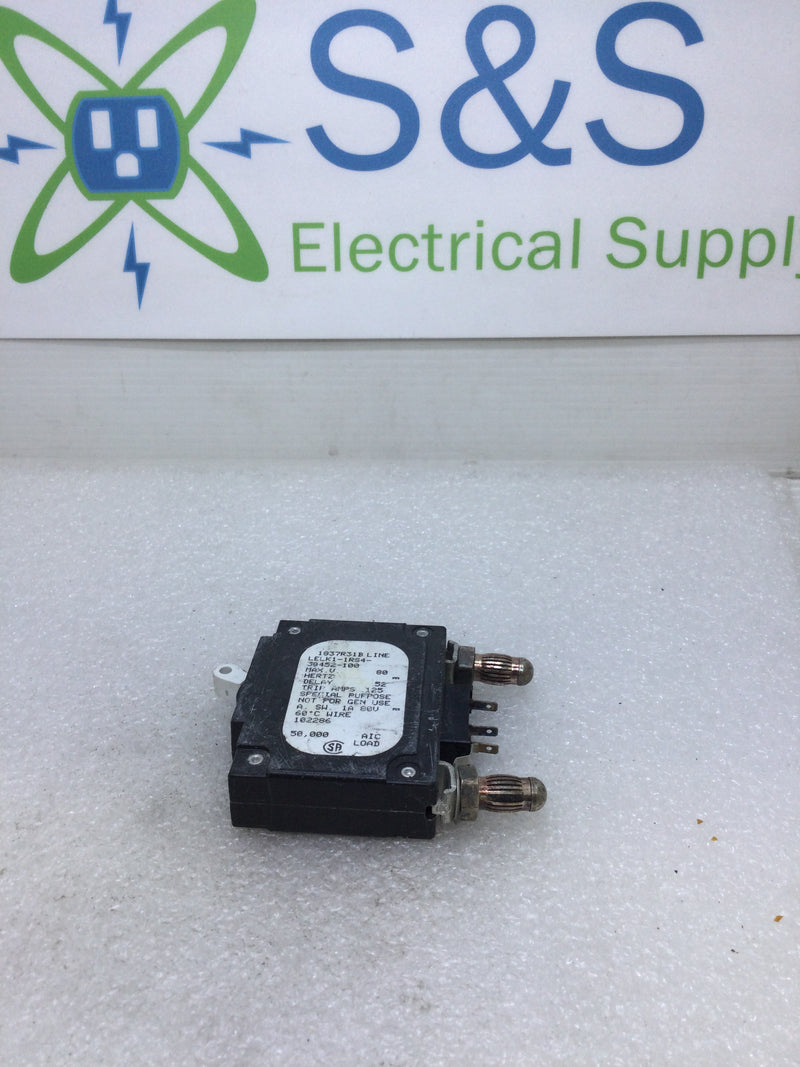 Airpax LELK1-1RS4-30452-100 80 Volt 100 Amp Bullet Style Breaker