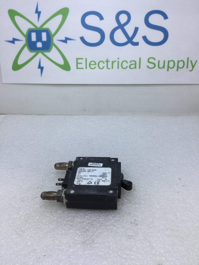 Airpax LMLB1-1RLS4R-36825-30-V 80 VDC 30 Amp Bullet Style Breaker