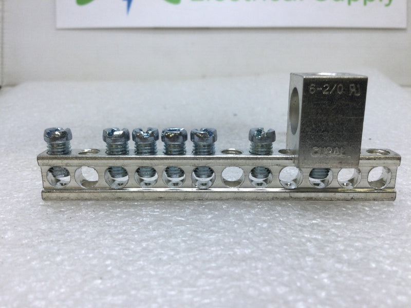 CMC NA-75B 12 Terminal #4-#14 AWG Ground/Neutral Bar w/CA 79 Lug