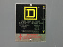 Square D 82254 200 Amp 2 Pole 240V Double Throw Non-Fused Safety Switch