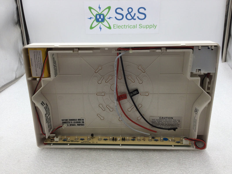 Lightolier LLNURW Universal Red LED Exit Light with Battery Backup 120/277 VAC