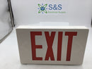 Lightolier LLNURW Universal Red LED Exit Light with Battery Backup 120/277 VAC