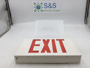 Lightolier LLNURW Universal Red LED Exit Light with Battery Backup 120/277 VAC