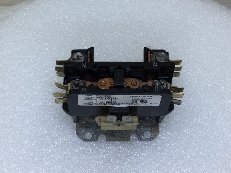 Tyco/Products Unlimited 3100-15Q1928C 40 Amp 240V 24Vac Coil 50/60 HZ Contactor