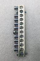 Square D 12 Position 4-14 AWG CMC NA75B Grounding Bar 3 3/4" x 1/2"