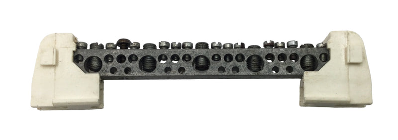 ITE 19 Position 4-14 AWG Neutral/Isolated Grounding Bar w/Feet 7 1/4" x 1 5/8"