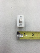 Lot of 9 Leviton Mini Toggle On/Off Switch 3/4 HP 125-250 VAC 10-20 Amp in White