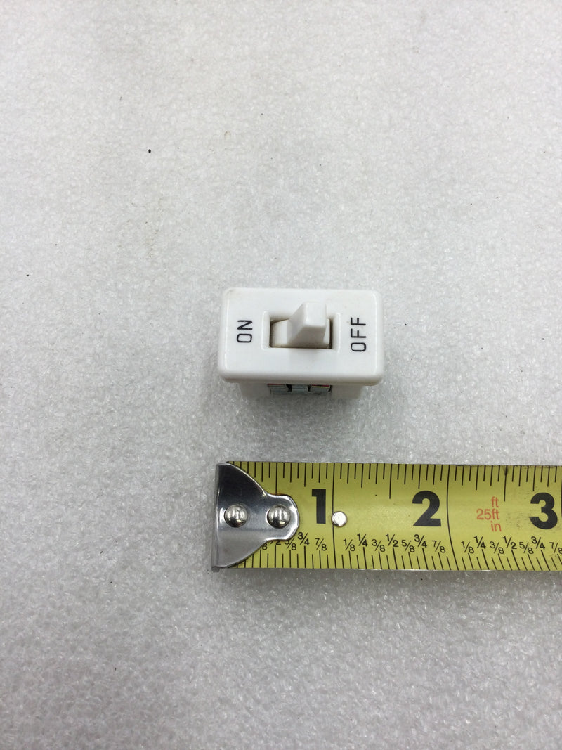 Lot of 9 Leviton Mini Toggle On/Off Switch 3/4 HP 125-250 VAC 10-20 Amp in White