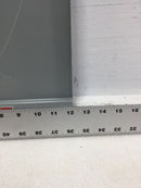12 Space 120/240V Dead Front Only w/Main 20 3/4" x 12 1/4"