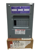 Square D HOM612L100FCP 100 Amp 6 Space/12 Circuit Breaker Main Lug Load Center