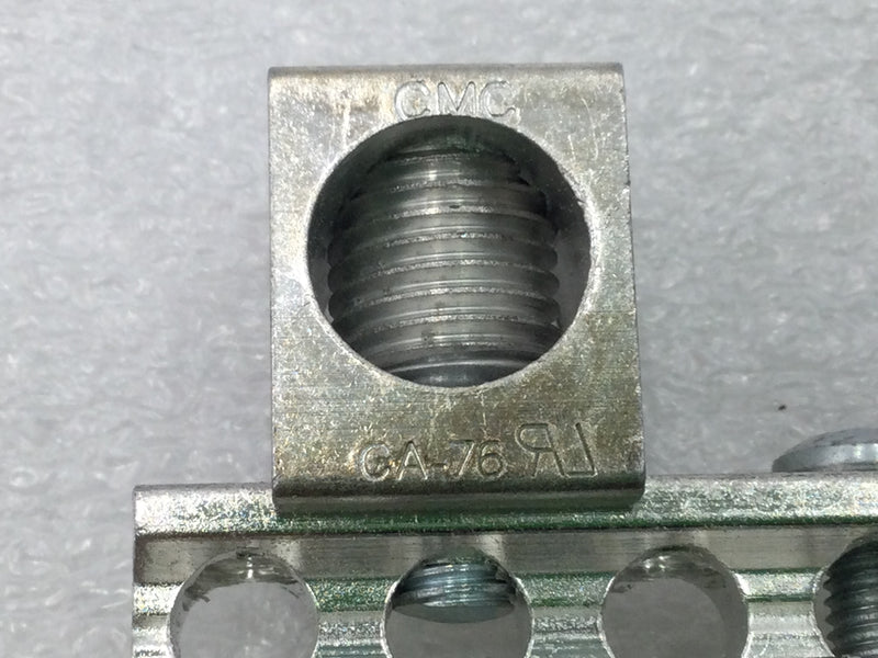 17 Position 4-14 AWG CMC CA-75/78 Grounding Bar 6 3/8" x 1 1/4"