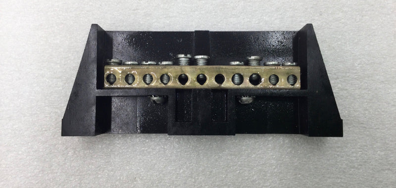 ITE 11 Position 6-14 AWG Neutral/Isolated Grounding Bar 5 1/4" x 2 1/8"