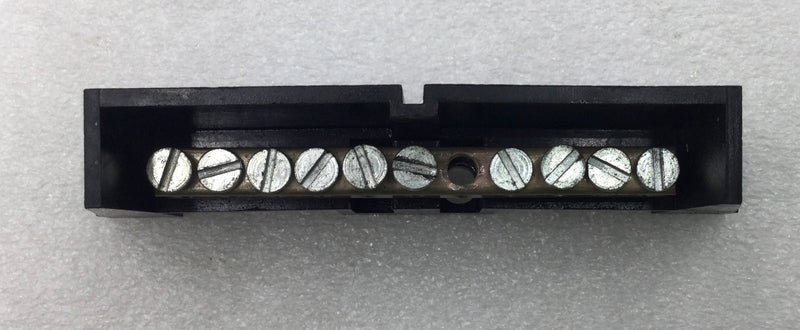 ITE 11 Position 6-14 AWG Neutral/Isolated Grounding Bar 5 1/4" x 2 1/8"