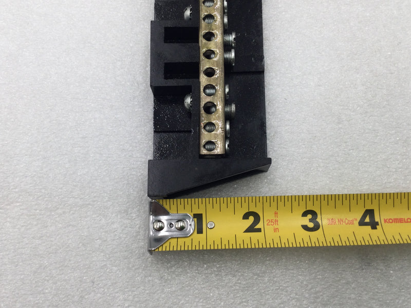 ITE 11 Position 6-14 AWG Neutral/Isolated Grounding Bar 5 1/4" x 2 1/8"