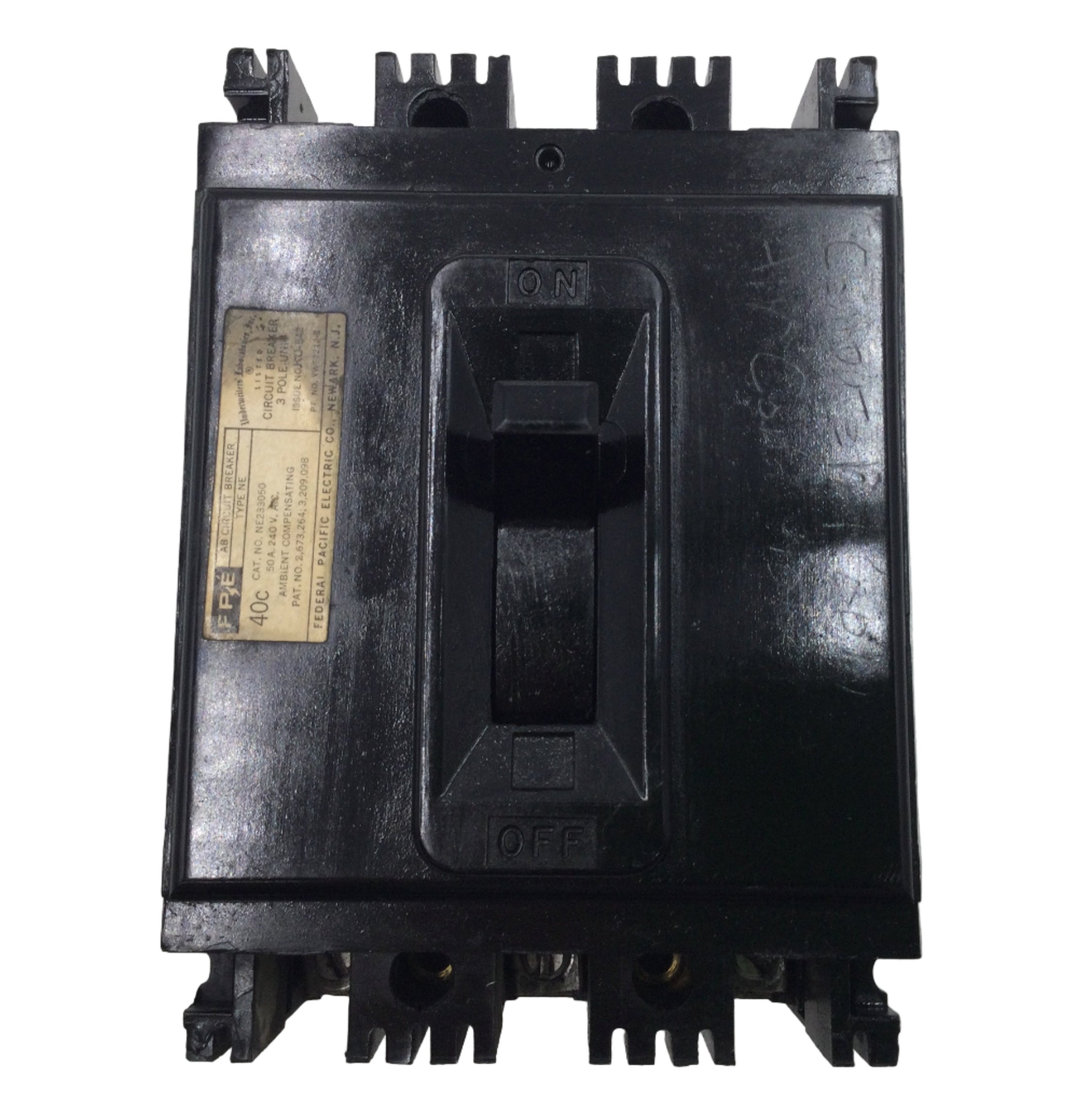 FPE/Federal Pacific NE233050 50 Amp 3 Pole 240V Circuit Breaker - Cosm