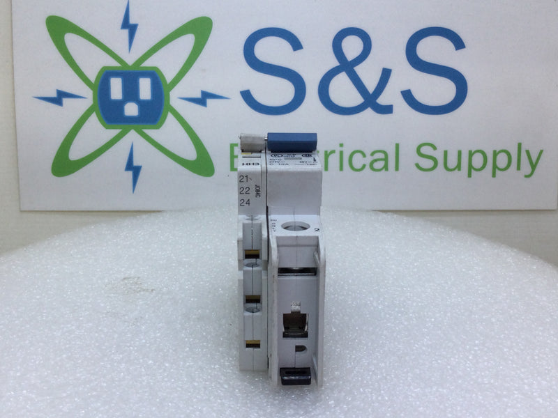 Allen-Bradley 1489-A1C100 10 Amp Single Pole 277V Circuit Breaker w/Auxillary