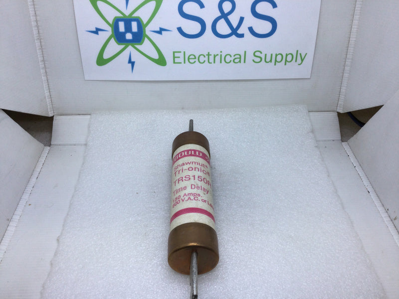 Gould Shawmut Tri-Onic TRS150R 150Amp 600V or Less Current Limiting Time Delay Fuse Class RK5