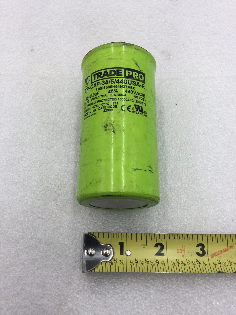 Trade Pro TP-CAP-35/5/440USA-R 35+5.0MFD +/- 6% 440VAC Capacitor