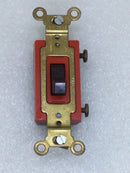 GE General Electric 5961-1 Single Pole Switch 20 Amp 120-277 VAC in Brown