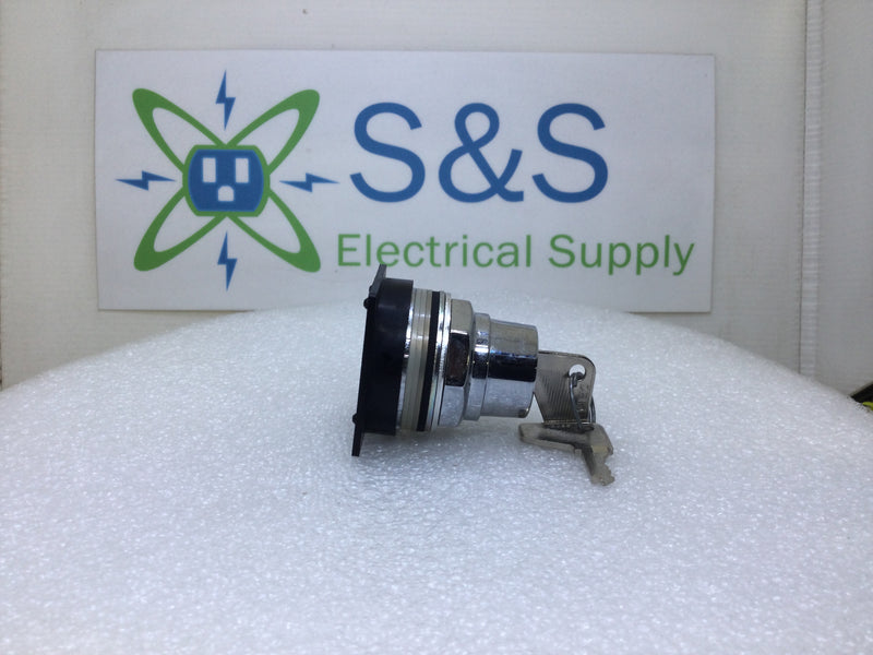 GE CR104PSK63A00C HD 2 Position Key Style Selector Switch with Spring Return