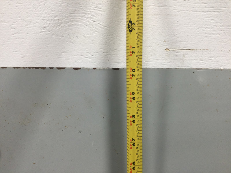 GE 75A106189P103 400 Amp 3 Pole 277/480V Panelboard Door Cover 70 1/4" x 40 1/4"