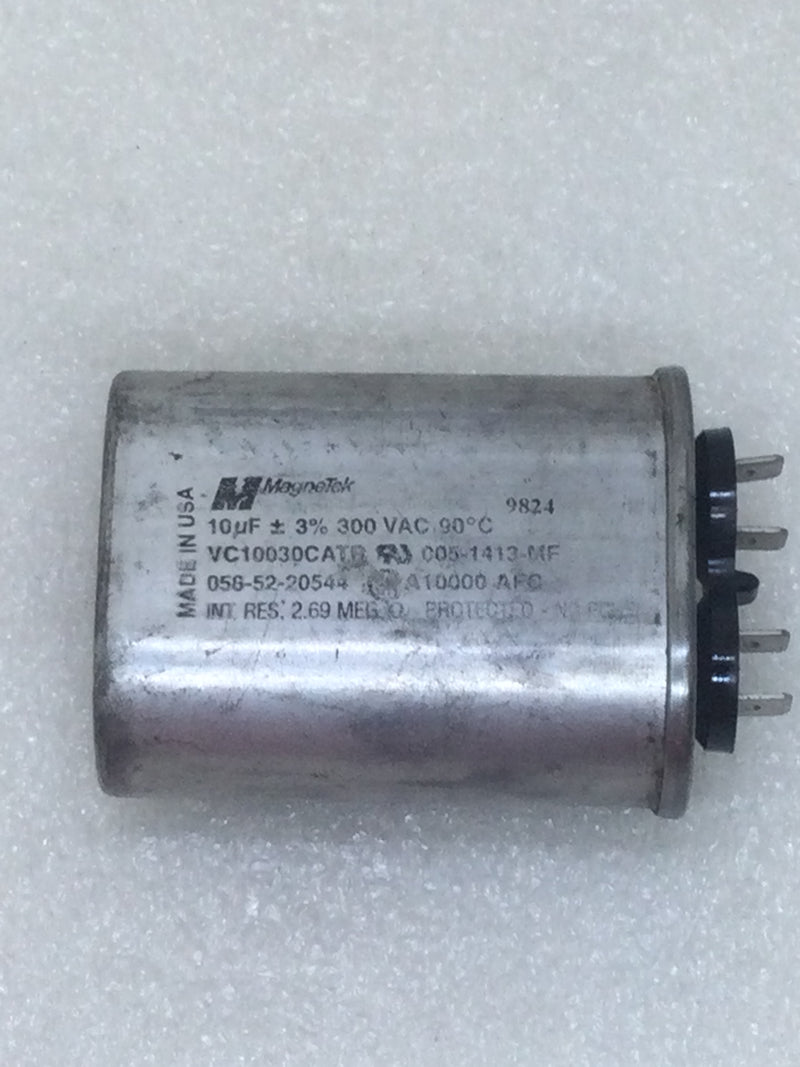 MagneTek VC10030CATR Capacitor 10uf +/- 3% 300 VAC 50/60 Hz