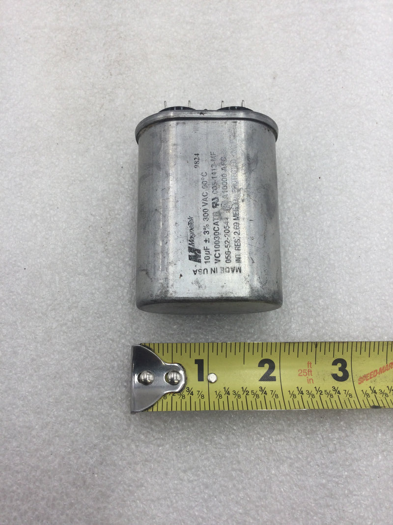 MagneTek VC10030CATR Capacitor 10uf +/- 3% 300 VAC 50/60 Hz