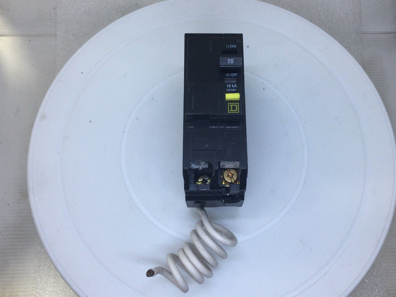 Square D QO220GFI 20 Amp 2 Pole 120/240V GFI Circuit Breaker