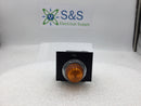 GE CR104PXG22 Oil Tight Indicator Light 120V 3W w/Amber Lense & Fail Face Plate