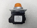 GE CR104PXG22 Oil Tight Indicator Light 120V 3W w/Amber Lense & Fail Face Plate