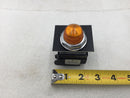 GE CR104PXG22 Oil Tight Indicator Light 120V 3W w/Amber Lense & Fail Face Plate