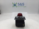 GE CR104PXG22 Oil Tight Indicator Light 120 VAC 3W w/Red Lense & Run Face Plate