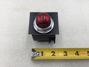 GE CR104PXG22 Oil Tight Indicator Light 120 VAC 3W w/Red Lense & Run Face Plate