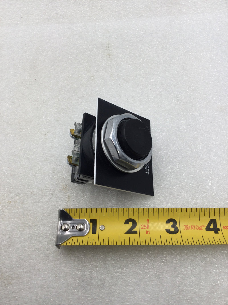 GE General Electric CR104P Extended Push Button with Remote/Reset Face Plate