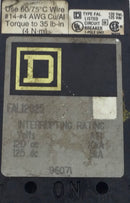 Square D FAL12025 25 Amp 1 Pole 120V type FAL Circuit Breaker - Cosmetic Flaw