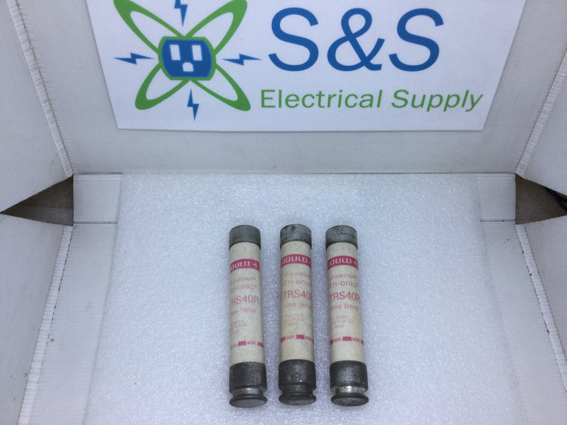 Gould/Shawmut Tri-Onic TRS40R 40 Amp 600V Time Delay Class RK5 Fuse