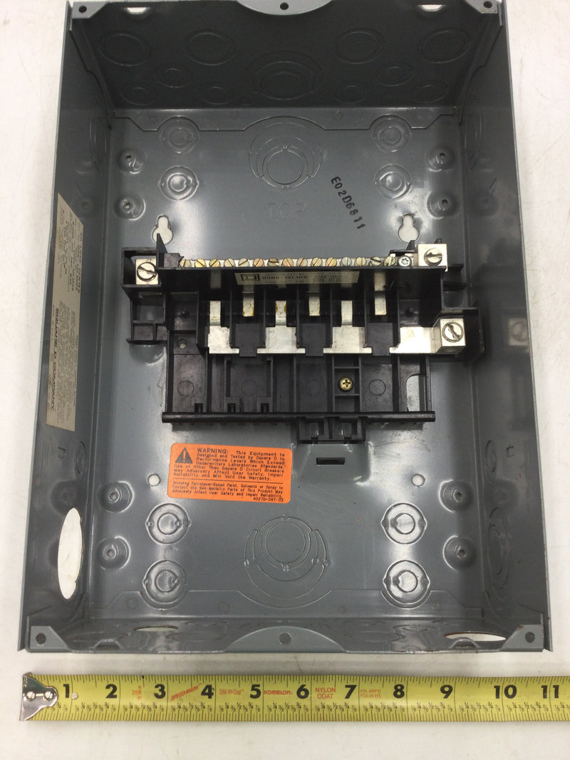 Square D QO6-12L100S 100 Amp 8-Space 12-Circuit Outdoor Main Lug Load Center