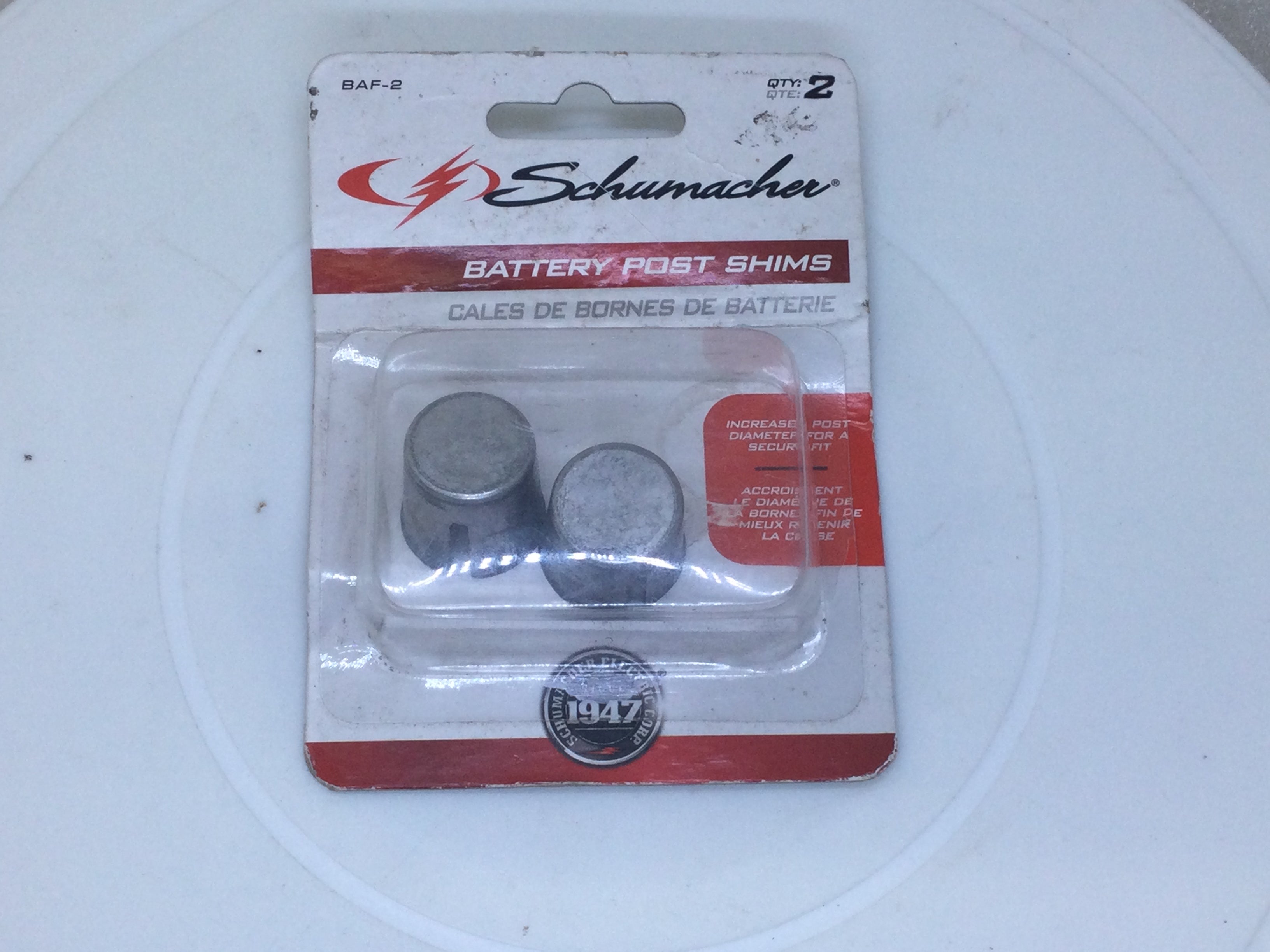 Schumacher Electric BAF-2 Battery Post Shims - Pack of 2