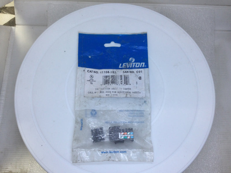 Leviton 41108-RB3 Cat 3 QuickPort Jack